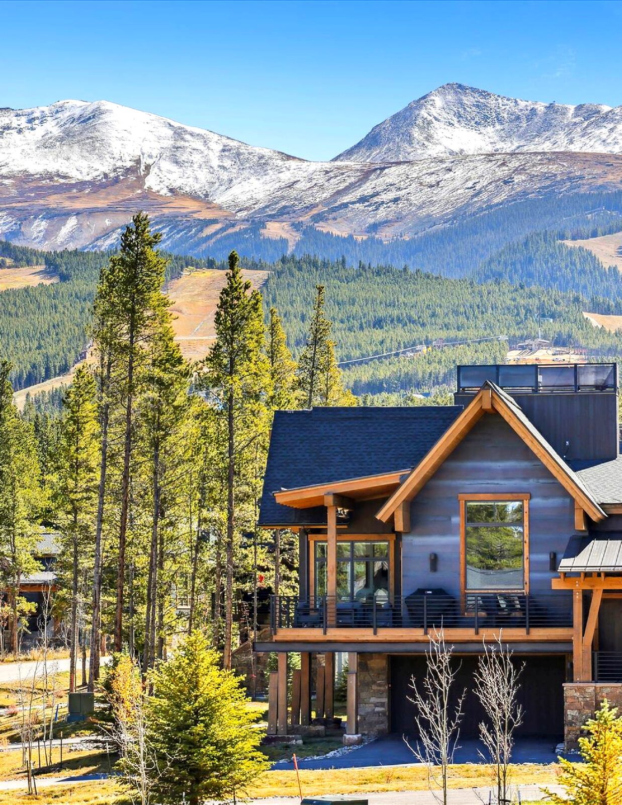 Ski village at scale